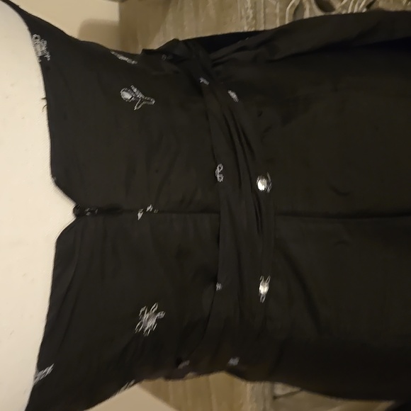 Molly B Black Strapless Chic Dress With Detachable Belt and Intricate Detailing - Picture 6 of 17